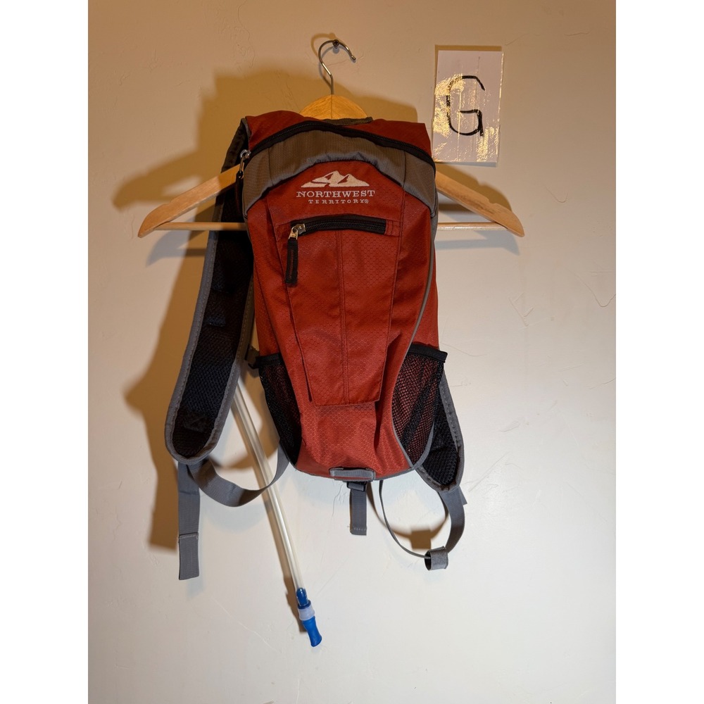 Northwest Territory Hydration Backpack Hiking Outdoor Gear Orange Grey OS